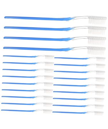 Solustre 50 pieces camping toothbrush travel toothbrush disposable toothbrushes rinsing children washbasin toothbrushes for adults clean supply travel travel size plastic