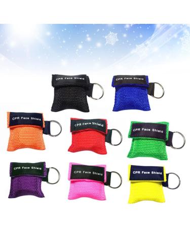 INOOMP 8pcs CPR Barrier Keychain - Emergency Masks for Outdoor First Aid & Training - Buy Online on GoSupps.com