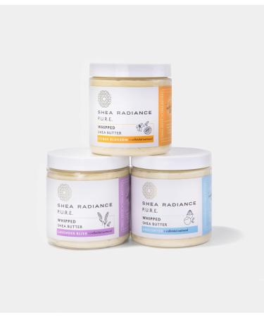Shea Radiance P.U.R.E. Whipped Shea Butter - Unscented Body Butter with Colloidal Oatmeal & Rice Bran Oil | 5 oz - Moisturizing & Skin Soothing - Buy Online on GoSupps.com