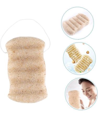 minkissy 1pc Bath Cotton Esponjas Faciales Exfoliating Puff Makeup Removal Sponge Bath Sponge Natural Sponge Face Scrubber Scrubber Wash Round Face Gum Charcoal Long - Buy Online on GoSupps.com