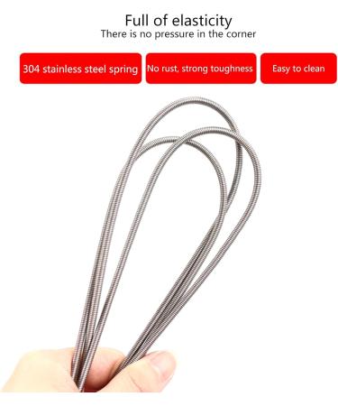 Saccgt Flexible Feed Pipe Cleaning Brush Slim Drain Holes Cleaning Tool Hose Pipe Cleaning Brush Multifunctional Flexible Brush Stainless Steel - Buy Online on GoSupps.com