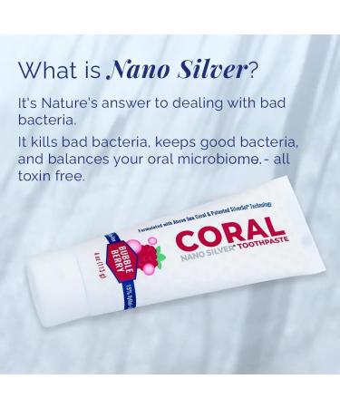 Coral Nano Silver Kids Toothpaste Natural Fluoride-Free Children s Whitening & Remineralizing Toothpaste with Coral Calcium SLS-Free Safe to Swallow Anti-Plaque Bubble Berry 4 oz Bubble Berry 4 Ounce (Pack of 1) - Buy Online on GoSupps.com