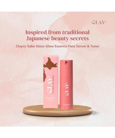 CLA YCO Sake Glass-Glow Essence Face Serum 80 ML | Antioxidant Rich Cica & Licorice | Radiant Skin | Japanese Skincare Routine - Buy Online on GoSupps.com