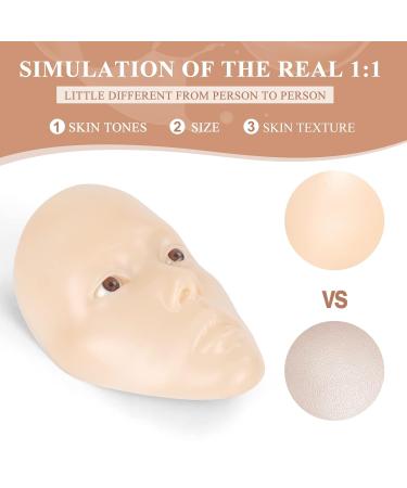 RCAMUNRE Face Painting Practice Board | Reusable Silicone 5D Makeup Practice Kit for Artists & Enthusiasts - Ideal for Self-Taught & Professionals - Buy Online on GoSupps.com