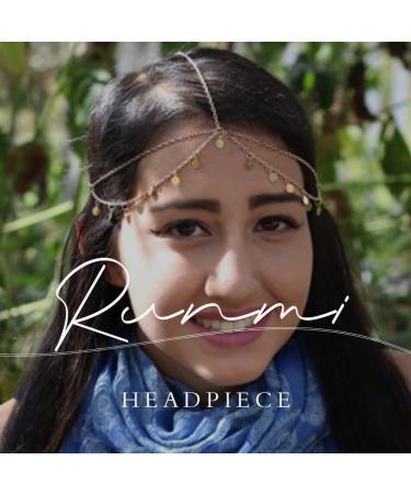 Runmi Head Chain with Zechin Tassels | Bridal Headpiece & Festival Hair Accessories for Women & Girls (Golden) - Buy Online on GoSupps.com