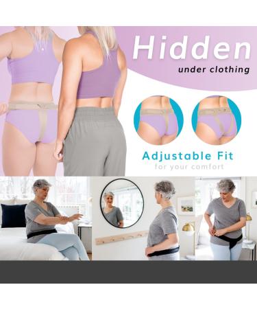 BraceAbility Prolapse Uterus Support Belt for Women - Relieves Dropped Bladder Vulvar Varicosities & Postpartum Pain | Medium Beige - Buy Online on GoSupps.com