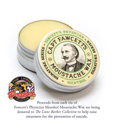 Fawcett's Physician Menthol Moustache Wax 15 ml - Premium Moustache Care for Stylish Grooming - International Shipping Available - Buy Online on GoSupps.com