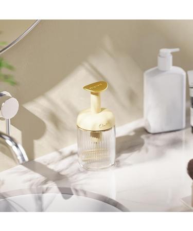 Cleanser Foamer Transparent Manual Facial Cleanser Foamer Type Rotating Foam Maker - Detachable Facial Cleansing Tools for Travel Household Fine Foam Deep Cleansing Light Yellow - Buy Online on GoSupps.com