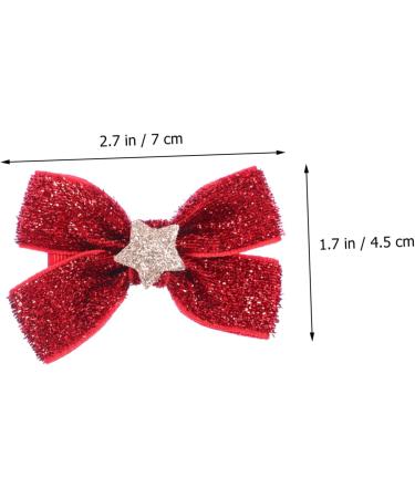 minkissy 4 Pairs Bow Tie Christmas Bowknot Hairpin Toddler Christmas Hat Party Bag Stuffers for Kids Christmas Bow Scrunchies Kids Christmas Bow Baby Bows Santa Hat Fabric Elasticity Bride - Buy Online on GoSupps.com