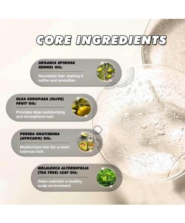 2PCS Argan Oil Shampoo Bar Strengthen Hair Gentle Cleansing Smooths Frizz Shampoo Bar Refreshing Oil Control Hair Treatment - Buy Online on GoSupps.com