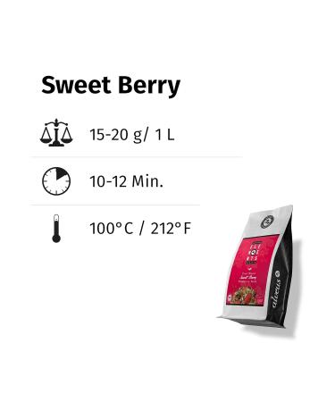 Sweet Berry Loose Fruit Tea | Organic Cranberry Strawberry Cream | 100g Children's Tea (Approx. 35 Cups) - Alveus - Buy Online on GoSupps.com