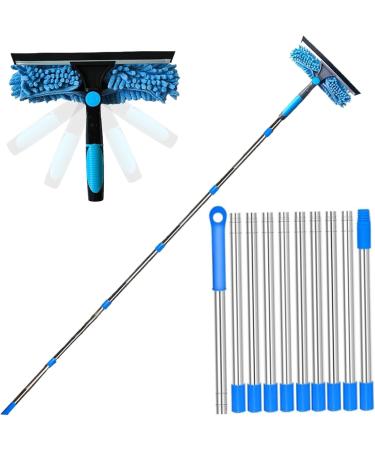 Window Cleaning Equipment Telescopic Window Cleaner Tool with 10-Section Extension Pole 2-in-1 Rotatable Window Squeegee Telescopic Pole Window Cleaning Kit for Home Car Glass - Buy Online on GoSupps.com