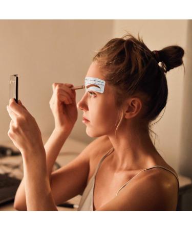 Frcolor 10pcs Eyebrow Stencils - Adhesive Brow Shaping Stickers for DIY Grooming | Makeup Beauty Tools - Buy Online on GoSupps.com