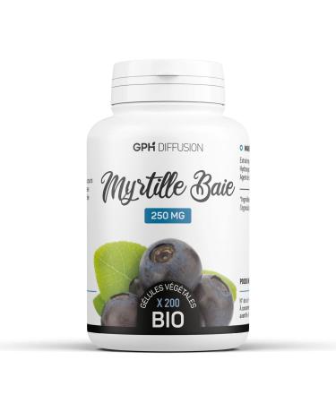 Organic Blueberry Berry -250mg - 200 Vegetable Capsules