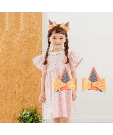 Blue Dog Ears Hair Clips/Headbands - Cosplay Costume Hair Bow for Halloween Party - Buy Online on GoSupps.com