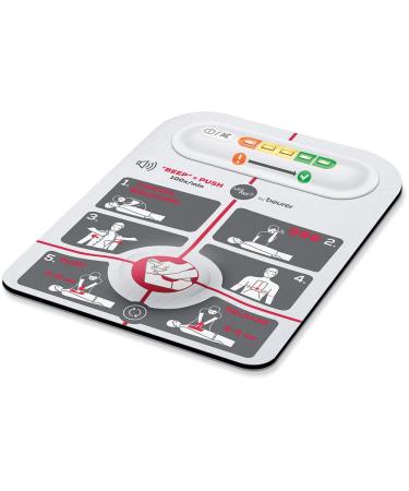 LifePad by Beurer Resuscitation aid Guides Through CPR Measures Gives guidence on Optimum Compression Frequency and Pressure Helps with Correct Positioning