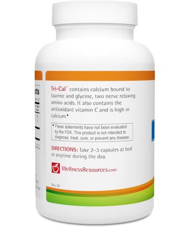 Tri-Cal Supplement - Taurine, Glycine, Calcium for Relaxation & Sleep - 100 Veggie Capsules - Buy Online on GoSupps.com