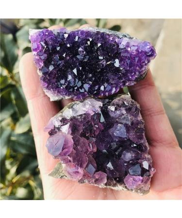 Natural Amethyst Cluster Quartz Crystal geode Specimen Suitable for Home HOMEZHOU (Size : 160-190g) - Buy Online on GoSupps.com