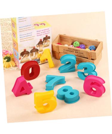 Alipis 10pcs Silicone Molds Silicone Baking Mold Number Molds Number Fondant Mold 10 Piece Set Fudge - Buy Online on GoSupps.com