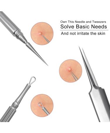 SGNEKOO Professional Facial Milia Removal Tool and Whitehead Extractor Kit - Buy Online on GoSupps.com