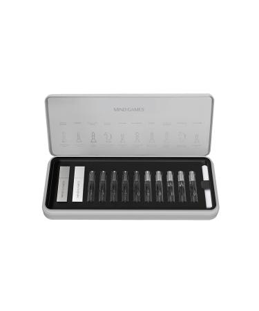 MIND GAMES 10 Piece Artisan Discovery Set - Perfume Set for Women & Men with Checkmate Ca ssa As-suli s Diamond Blockade Castling Grand Master Gardez Scholar s Mate Double Attack J'Adoube