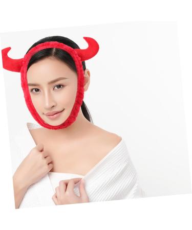 IWOWHERO Hair Band Headband Fluffy Spa Headbands Headband Face Washing Headbands Women Cartoon Facial Headbands for Women Trumpet Hair Ties Spa Hair Bands Miss Make up Red Accessories Plush One Size Red - Buy Online on GoSupps.com