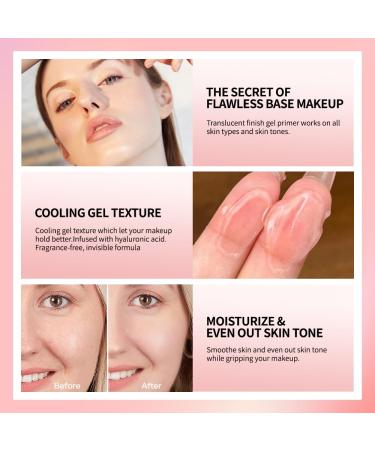 AKARY Gel-Based Hydrating Face Primer - Smoothing & Gripping Makeup Oil Control & Pores Minimizer 0.81 Fl Oz 02 Pink | Long-Wear Foundation Primer - Buy Online on GoSupps.com