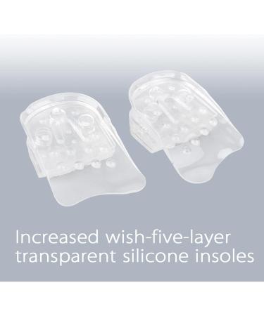 4 cm Silicone Lifting Insoles | 5 Layer Height Insoles | Gel Heel Pads for Sports & Casual Shoes - International Shipping - Buy Online on GoSupps.com