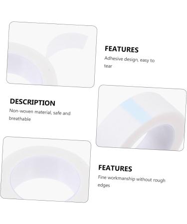 FOMIYES 8 Rolls Eyelash Tape Lash Extension Supplies White Lash Tape Eye Skin Tape Eyelash Grafting Tape Breathable Tape Under Eye Non-woven Fabric Hand Torn Cloth Belt 4X4X2.5CM White 02 - Buy Online on GoSupps.com