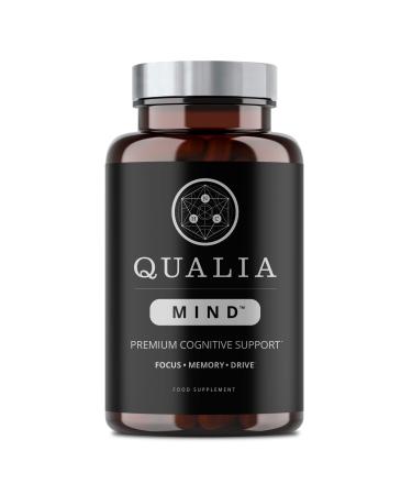 Qualia Mind Nootropics | Top Brain Supplement for Memory Focus Mental Energy and Concentration with Ginkgo biloba Alpha GPC Bacopa monnieri Celastrus paniculatus DHA & More.(154 Ct)