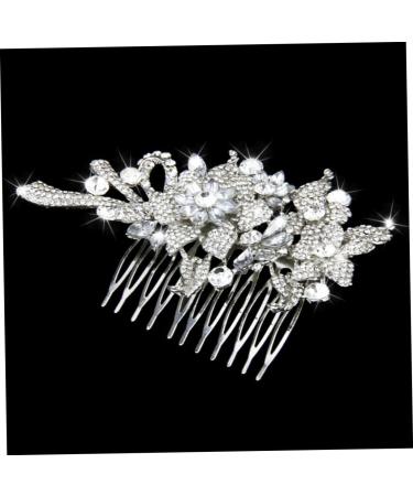 DOITOOL Hair Teasing Comb Diamond Headpiece Flower Hair Accessories Crystal Headpiece Women Hair Comb Rhinestone Headpiece Bowknot Hair Comb Tiara The Flowers Bride South Korea - Buy Online on GoSupps.com