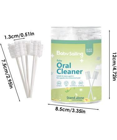 Ruilonghai Newborn Gauze Toothbrush & Tongue Cleaner - 30pc Travel-Friendly Mouth Cleaning Device for Home & Outdoors - Buy Online on GoSupps.com
