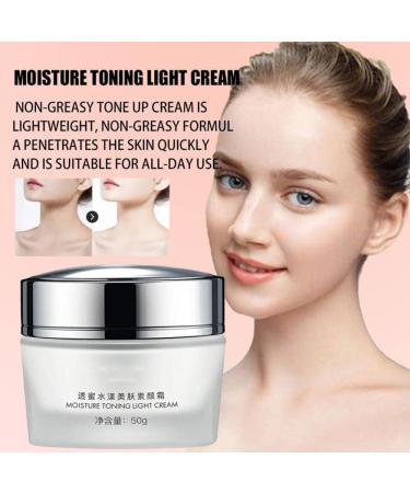 Laluerck Facial Makeup Toning Light Cream Hiding Pores Whitening Cream Moisturizer Facial Modification Cosmetics - Buy Online on GoSupps.com