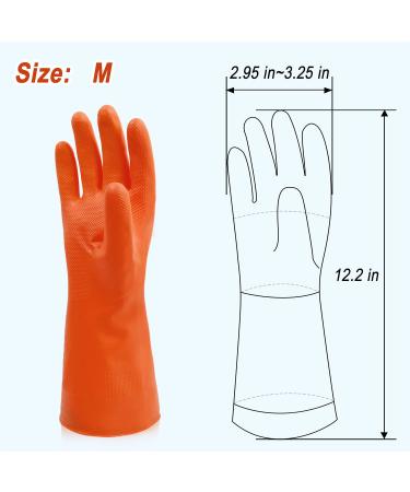 Cleanbear Reusable Household Cleaning Gloves Set of 3 - Green, Red, Orange - Buy Online on GoSupps.com
