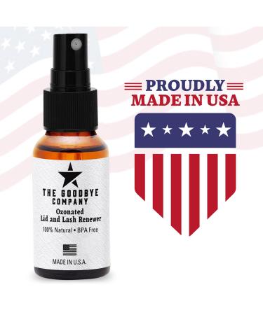 Goodbye Company Ozonated Lid & Lash Renewer - Hypochlorous Acid Spray Cleanser for Eyelids & Eyelash Extensions - 100% Natural Made in USA (30 mL - Buy Online on GoSupps.com