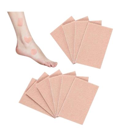 10 Sheets Moleskin Tape Moleskin for Foot Flannel Adhesive Pads for New Shoes Protection Friction Pain Heels Stickers Nude Color