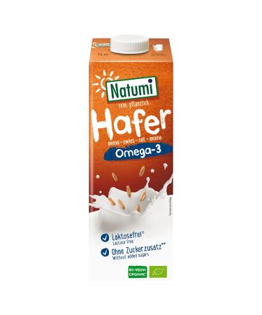 Natumi Organic Oat Omega-3 Drink Lactose-free Plant-based 8-pack (8 x 1l)