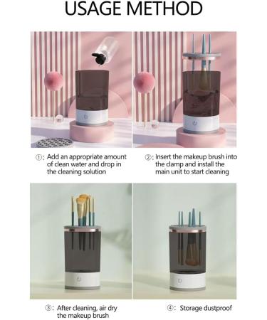 Electric Makeup Brush Cleaner - Automatic Spinning Cleaner for All Brush Sizes | Fast & Efficient Cleaning - Buy Online on GoSupps.com
