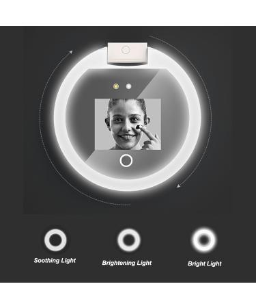 UV Camera Mirror 2X Magnification 3.5 Inch Compact Mirror with LED Light Professional Sunscreen Testing Mirror Handheld Makeup Mirror for Travel Outdoor - Buy Online on GoSupps.com