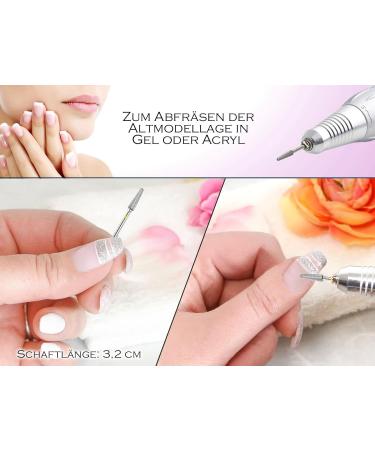 Hard Metal Nail Miller Bit - Super Fine Grinder for Acrylic & Gel Nails | Konus Shape Manicure & Pedicure Tool - Buy Online on GoSupps.com