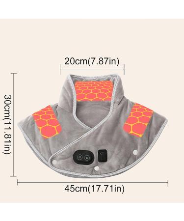 USB Heated Neck & Shoulder Support | Vibration Massage & 3-Speed Heating | JFN175 Yellow - Spine Care & Comfort - Buy Online on GoSupps.com