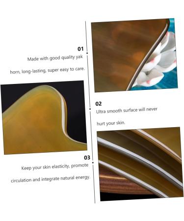 FRCOLOR Gua Sha Face Roller & Yak Horn Scraper Tool - Enhance Your Skincare Routine | International Shipping - Buy Online on GoSupps.com