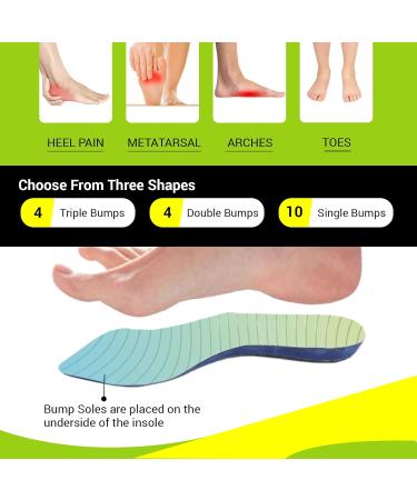Insole Stickers by Bump Sole - Anti-Fatigue Shoe Inserts for Pain Relief & Comfort | Shock Absorption Insoles for Running & Work Boots - Buy Online on GoSupps.com