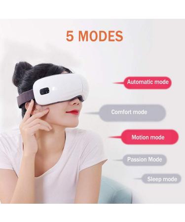 HGJDKSJ Eye Massager - Airbag Kneading Warm Compress 5 Modes Bluetooth Music Foldable Design to Relieve Eye Fatigue & Sinus Pressure - International Shipping Available - Buy Online on GoSupps.com