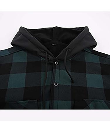 Hanxiulin Men's Fleece Jacket - Plush & Windproof Winter Coat | Thick Lined Casual Fashion in Green - Premium Quality 3XL - Buy Online on GoSupps.com