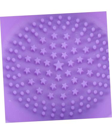 1pc Silicone Brush Cleaner Makeup Cleaner Pad Cleaner Brush Pad Silicone Brush Washing Mat Cosmetic Brush Cleaner Make up Brush Cleaning Pad Makeup Brush Purple Scrubber medium Purple - Buy Online on GoSupps.com