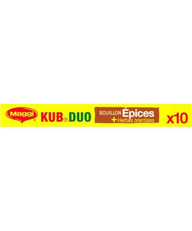 Maggi Bouillon KUB DUO Oriental Spices and Herbs (10 Tablets) 105g - Pack of 5 - Buy Online on GoSupps.com