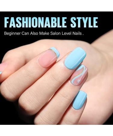 Tomicca Square Oval Short Nail Tips - 240 Pre-Shaped Gel & Acrylic Full Cover Tips | 12 Sizes - Perfect Half Matt Finish - Buy Online on GoSupps.com