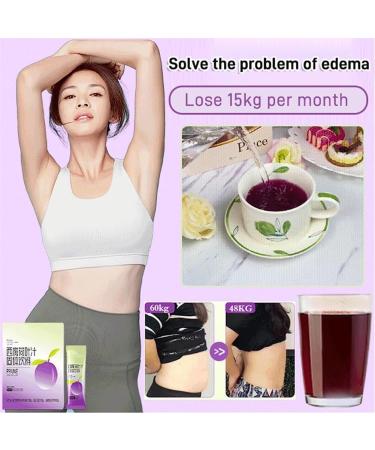 HIDRUO Prune Lotus Leaf Juice Jiesoo Prune Lotus Leaf Juice Promote Body Metabolism Suitable for fat people with big belly (2Box 40Pcs) - Buy Online on GoSupps.com