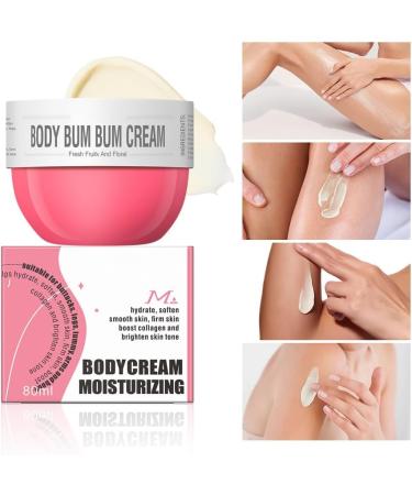 Bum Cream 80ml Fresh Fruity and Floral Scent Bum Butt Cream to Firm Smooth and Tighten Skin Moisturizing Body Cream - Buy Online on GoSupps.com